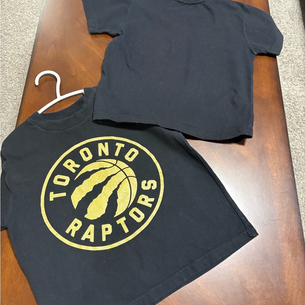 Black Graphic T-Shirt with Gold Logo - Picture 4 of 6